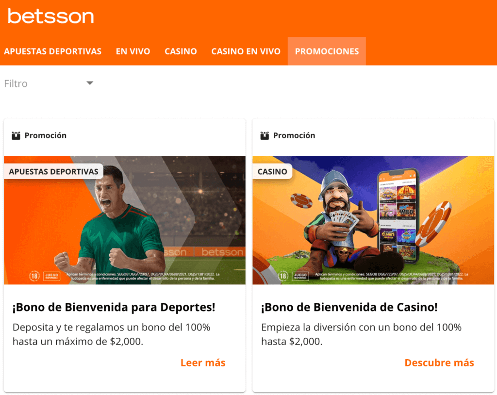 Betsson nueva plataforma en México