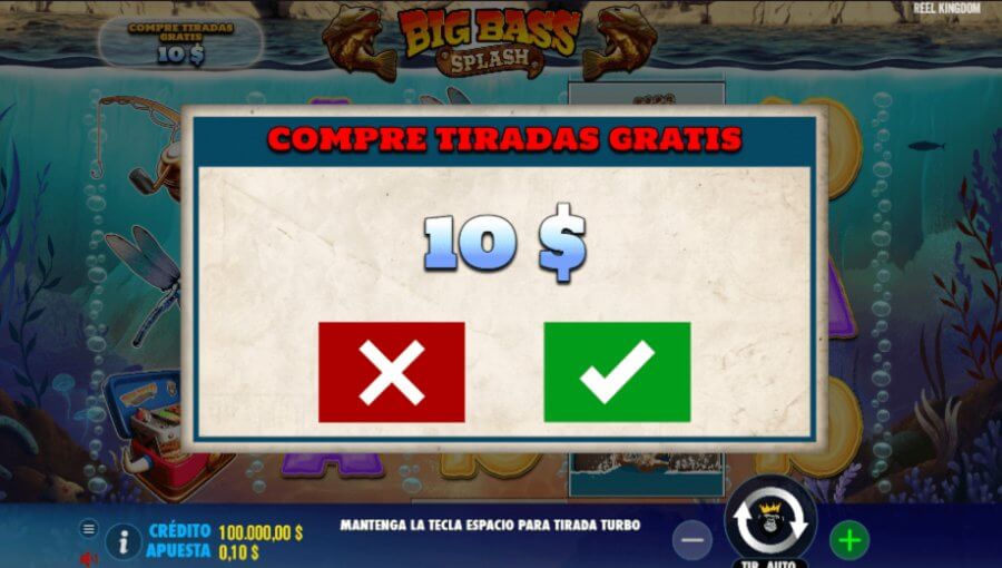 Compra de bono Tragamonedas Big Bass Splash