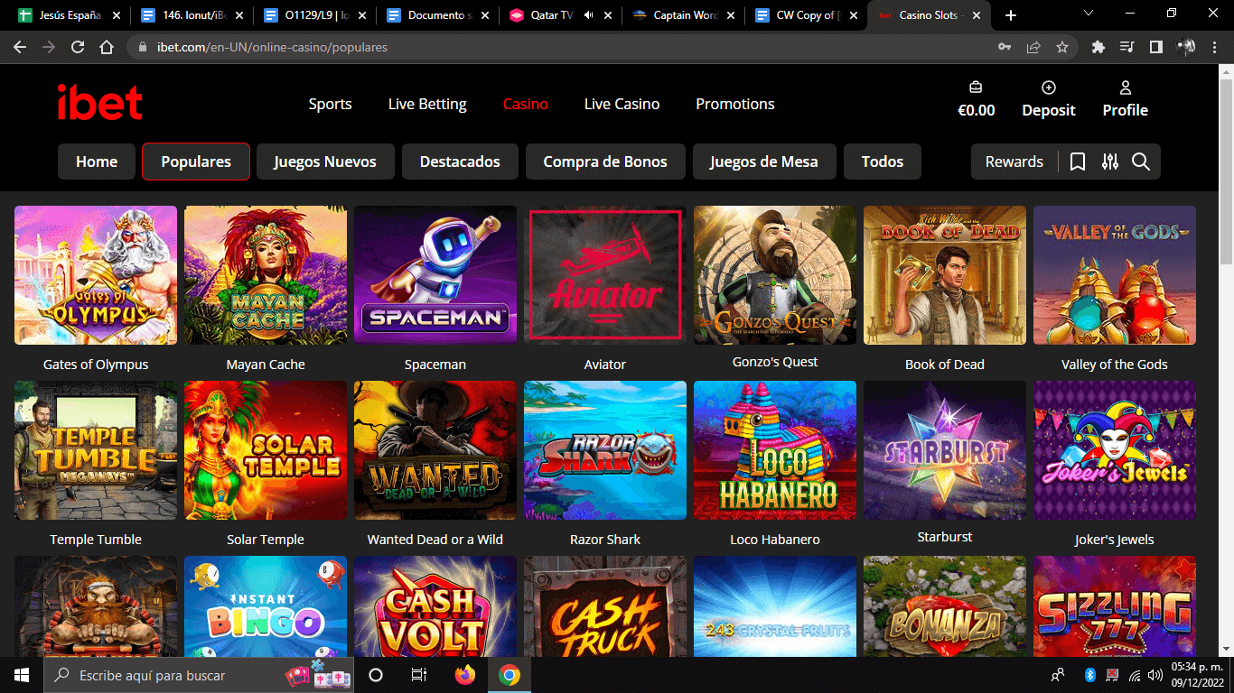 Catálogo tragamonedas iBet Casino