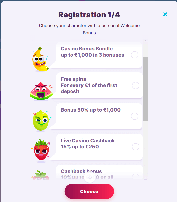 Registro en Nomini Casino