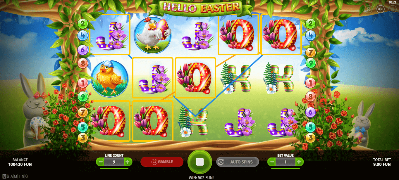 Hello Easter slot - Cómo jugar