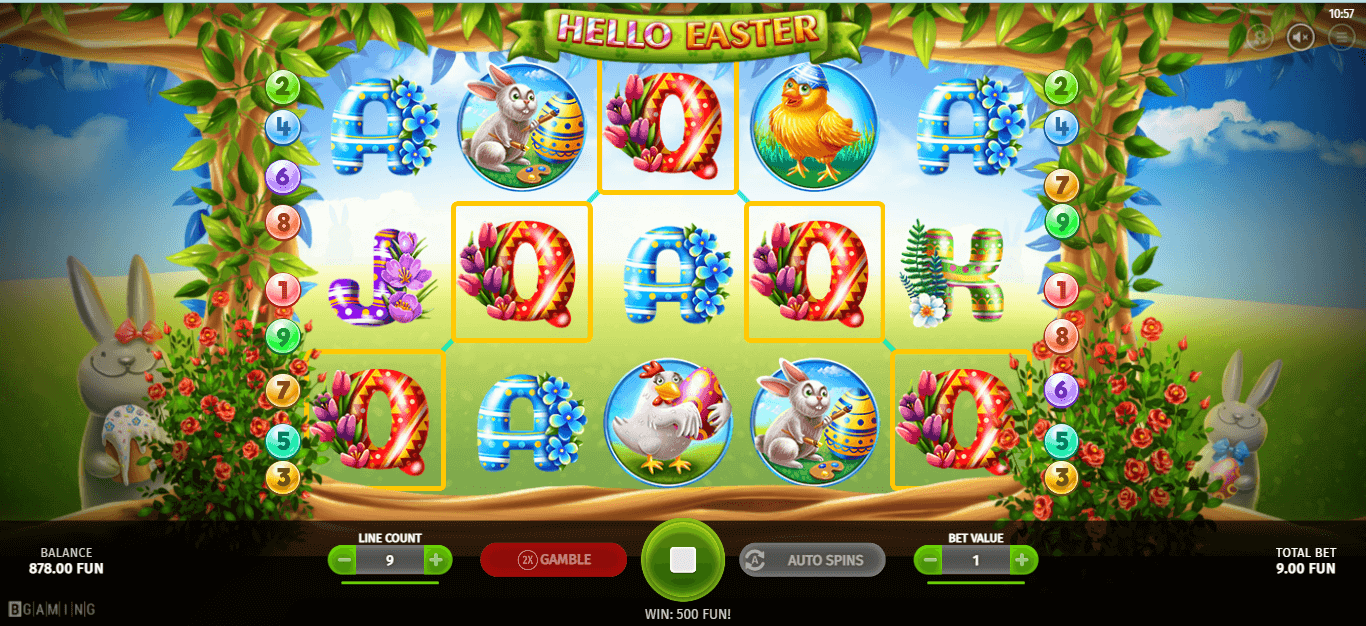 Hello Easter slot  - Cómo jugar