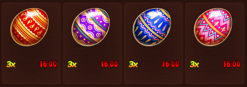 Magic Eggs slot símbolos