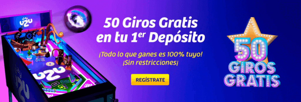 PlayUZU bono bienvenida giros gratis 