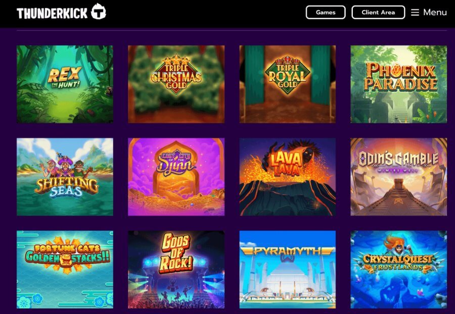 Catálogo de juegos de Thunderkick